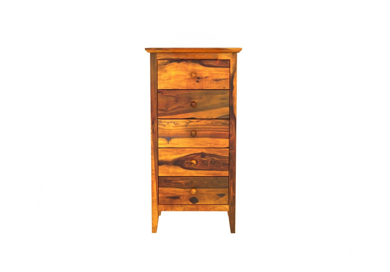 Urban Wood laza Solid Sheesham Wood Chest of Drawers for Home, Office, Bedroom, Living Room Storage (Finish - Honey)
