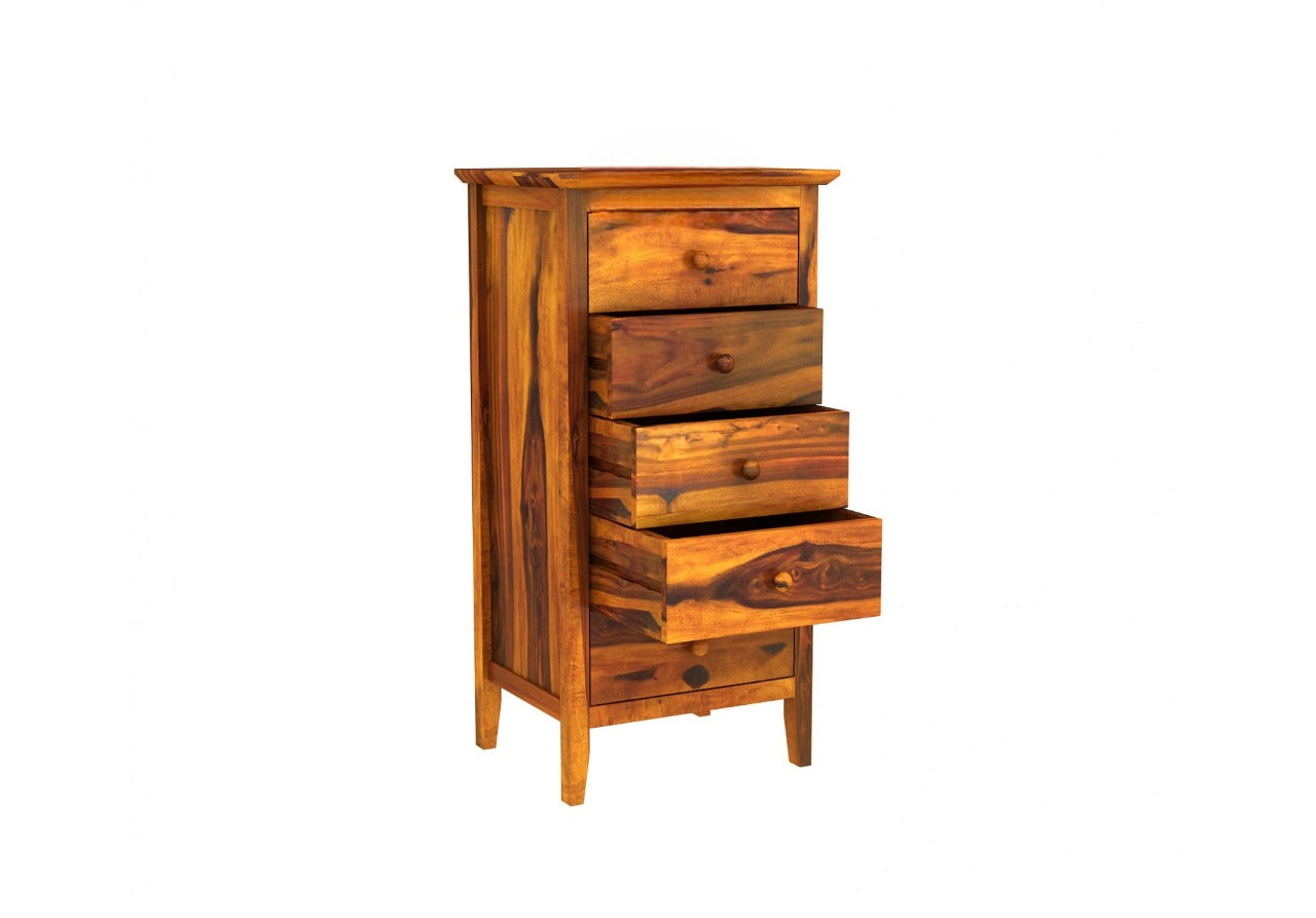 Urban Wood laza Solid Sheesham Wood Chest of Drawers for Home, Office, Bedroom, Living Room Storage (Finish - Honey)