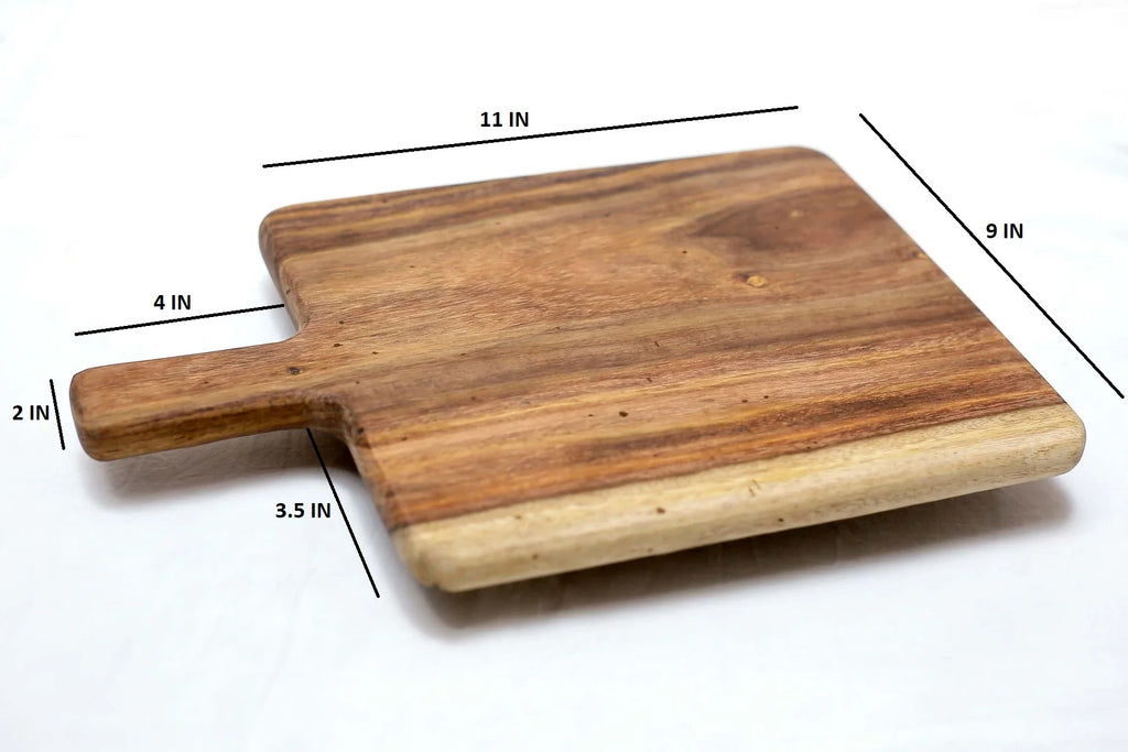 Wooden Cutting Board - Wooden Kitchen Chopping Boards for Vegetables, Fruits, Meat, Cheese, Bread & Wooden Serving