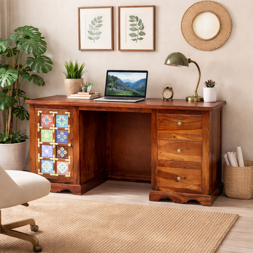 HavenzHome Sheesham Wooden Classic Counter