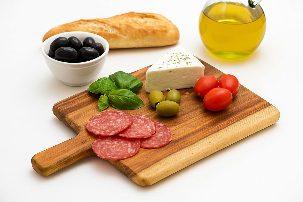 Wooden Cutting Board - Wooden Kitchen Chopping Boards for Vegetables, Fruits, Meat, Cheese, Bread & Wooden Serving