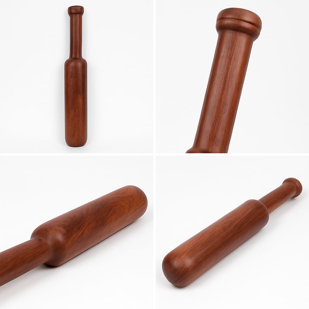 Wooden Colar Mugdar | Clubbell Exercise Equipment | Indian Club Karla Kattai Gada, Functional Training for Home Gym Full Body Workout - 7Kg