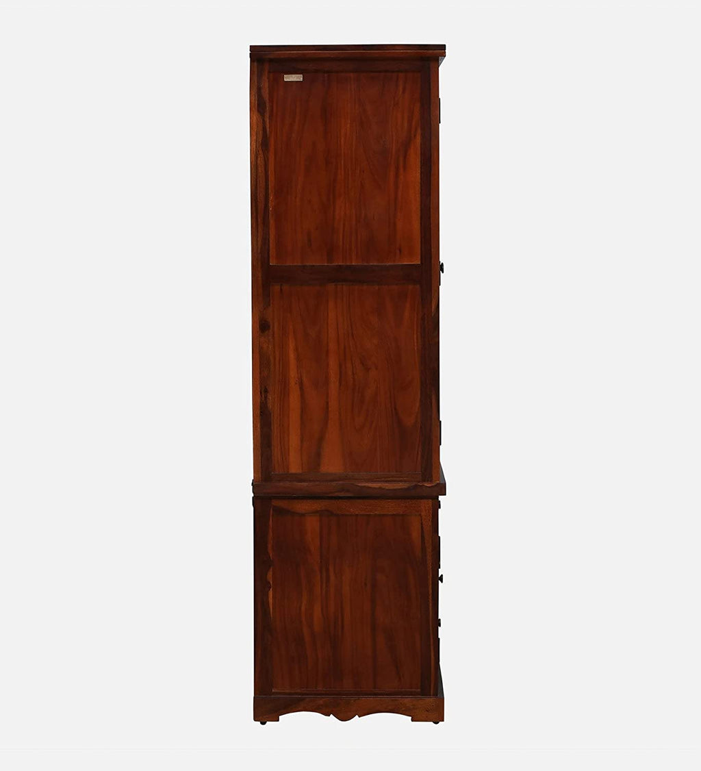 Sheesham Wood Wadrobe - Already Assembled - Door Wardrobe Furniture for Clothes, Cupboard Wooden Almirah for Bedroom, Multi Utility Wardrobe