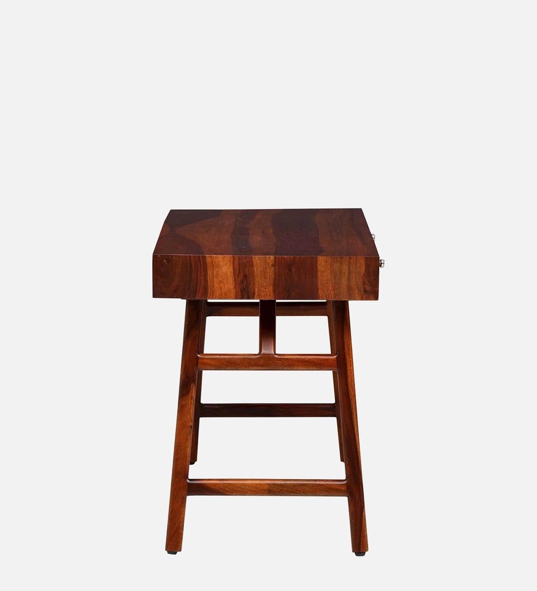 Woody Furniture™ Solid Sheesham Wood Laptop Table for Students Laptop Office Desk Workstation Writing Tables with 2 Drawer for Study Room & Home Made with Indian Sheesham Wood, Honey Finish