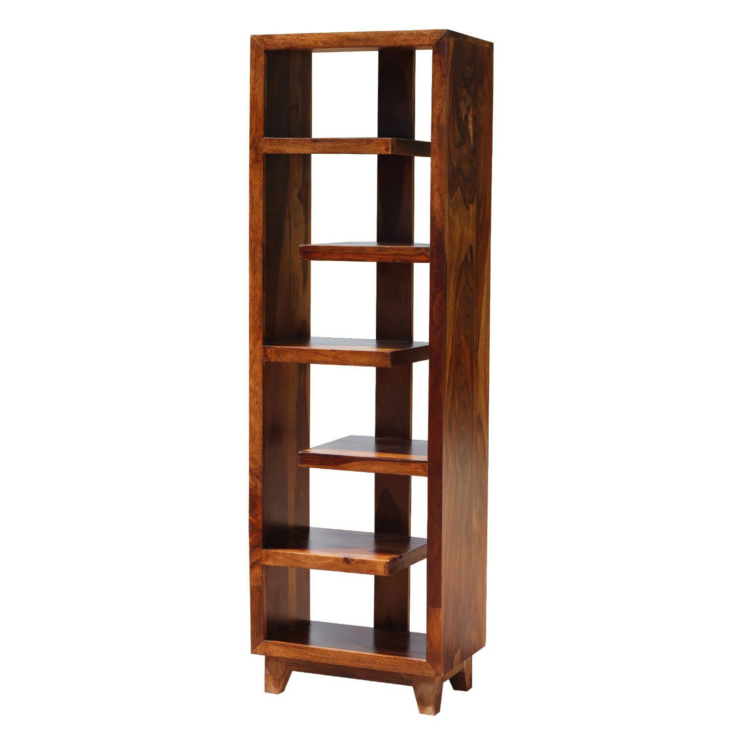 HavenzHome Wooden Shelf Book Shelf Multipurpose Display Rack with 5 Shelf