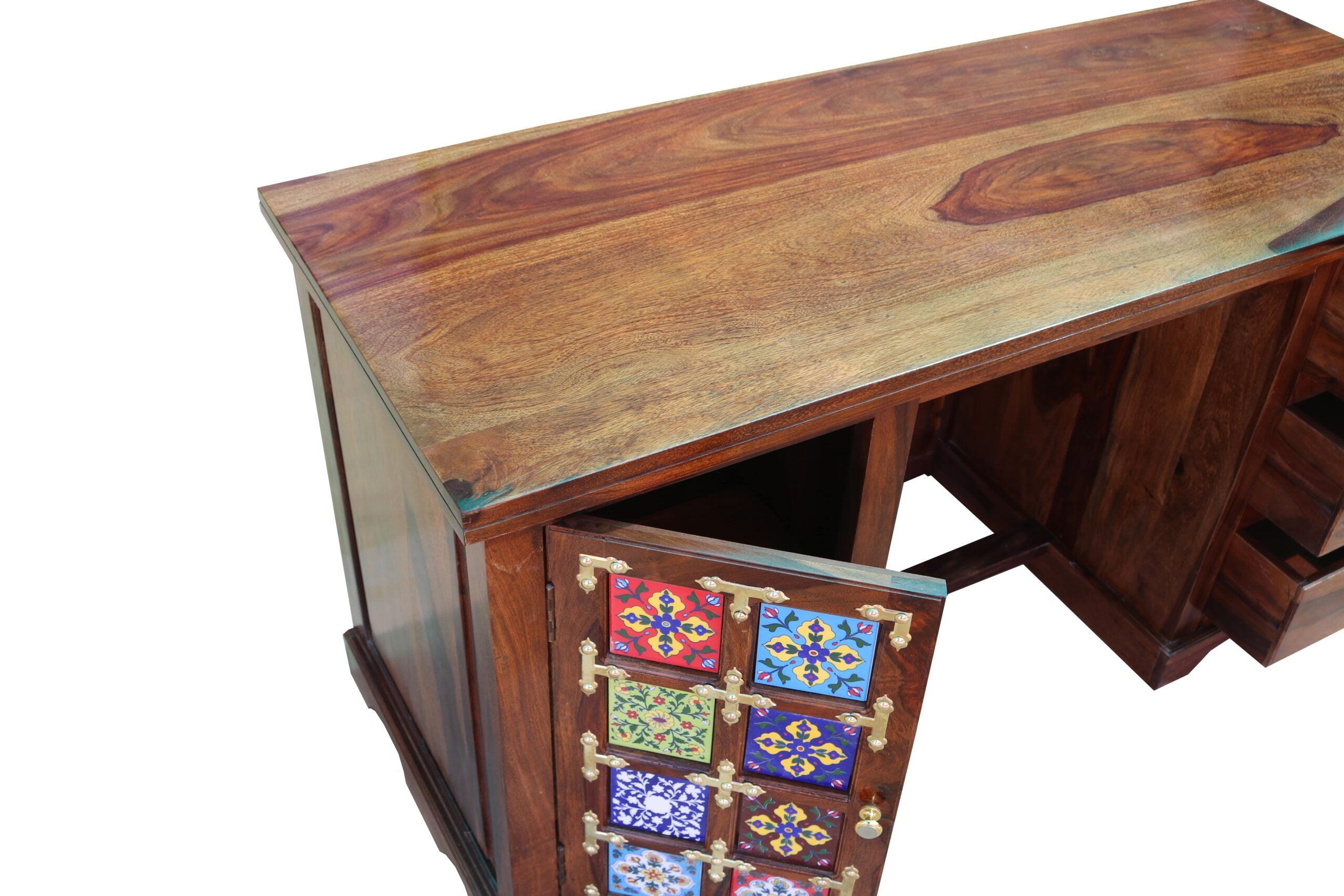 sheesham Wood Study Table and Computer Table Office Desk for Students and Adults, PC Laptop Study Writing Table for Home Office