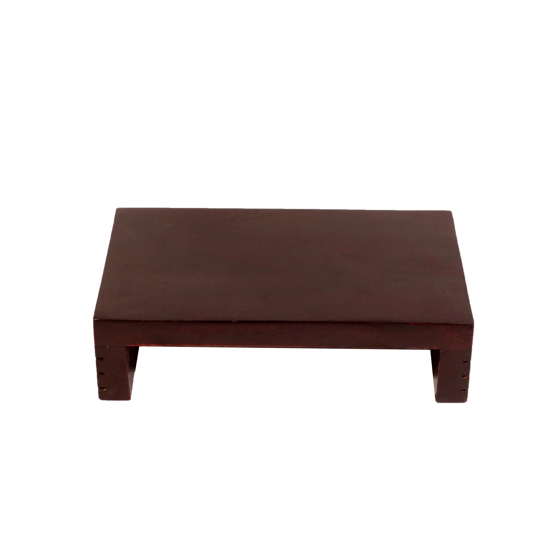 Wooden Puja Peeta Chowki | Large & Small Stool for Puja Idols |Wooden Puja Chowki Table for Festivals for god sittting stools 12 x 8 x 3 Inches