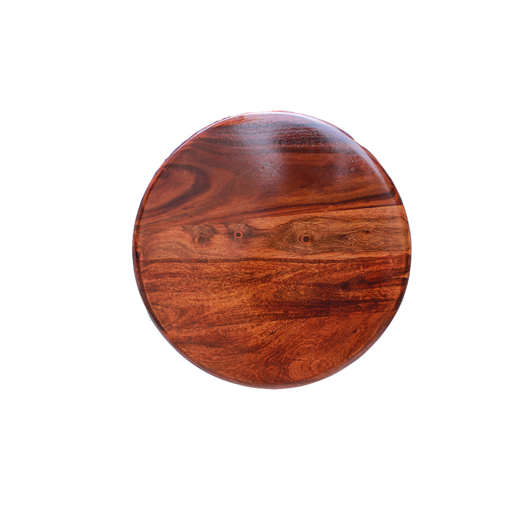 Sheesham Wood High Bar Stool for Living Room Home Kitchen Counter Bar Seat Chair (Honey Finish)