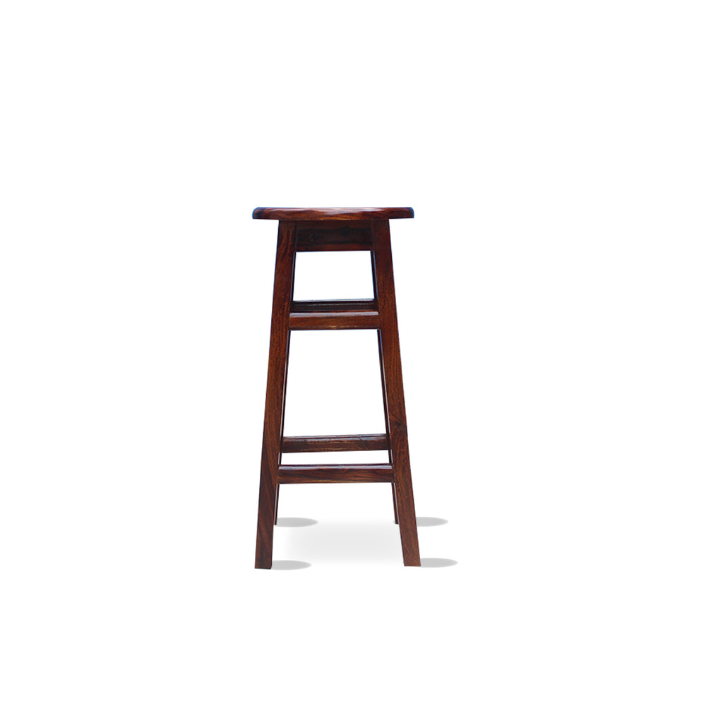Sheesham Wood High Bar Stool for Living Room Home Kitchen Counter Bar Seat Chair (Honey Finish)