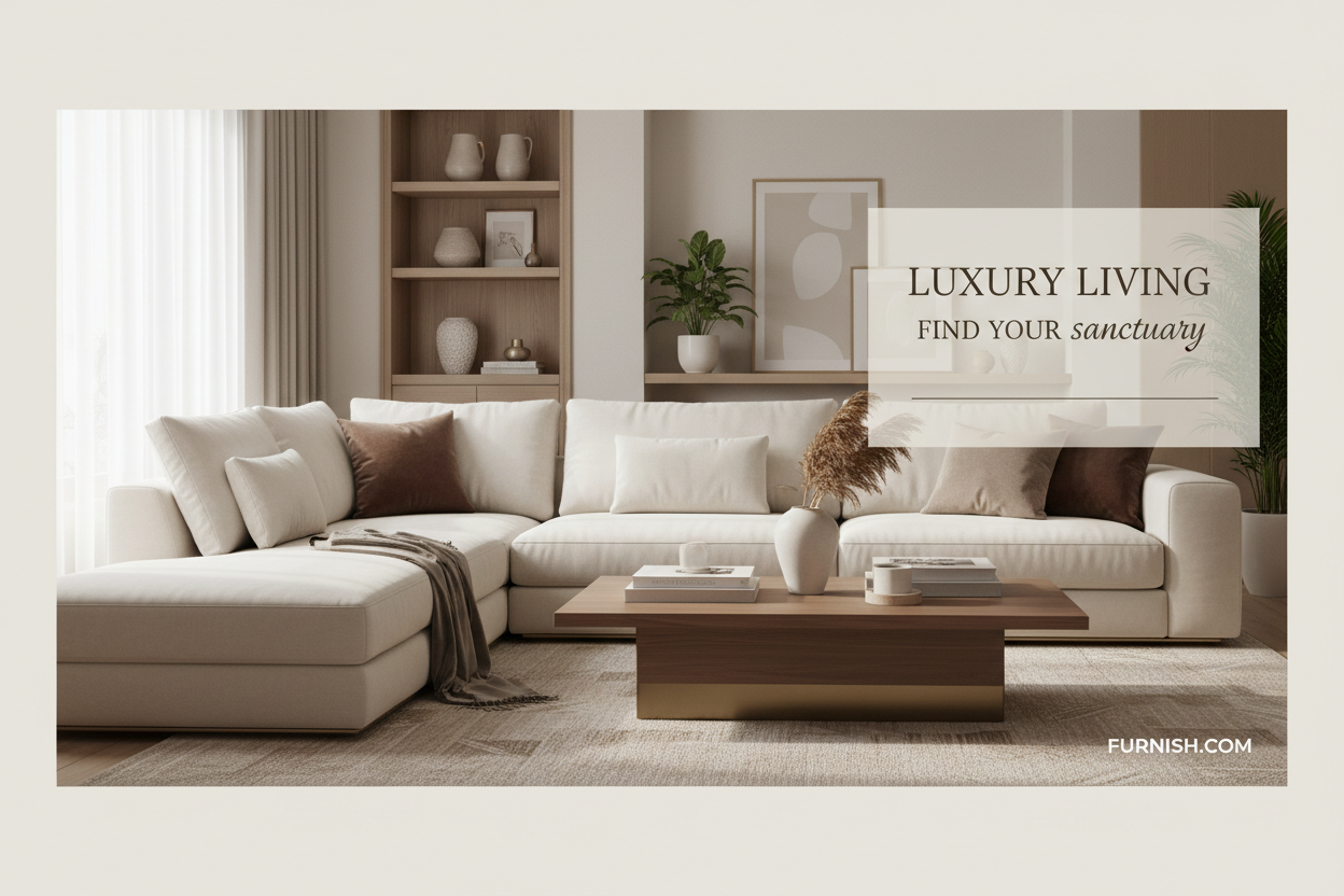 ek furniture website k liye ad banner bnao 