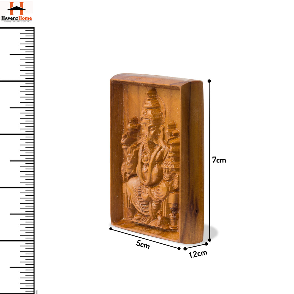 HavenzHome Lord Ganesha Big Wall Hanging Plate for Home/Living Room/Wall Decor Idol