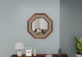 Mirror (Hexagonal Ratan Cane | Solid Wood