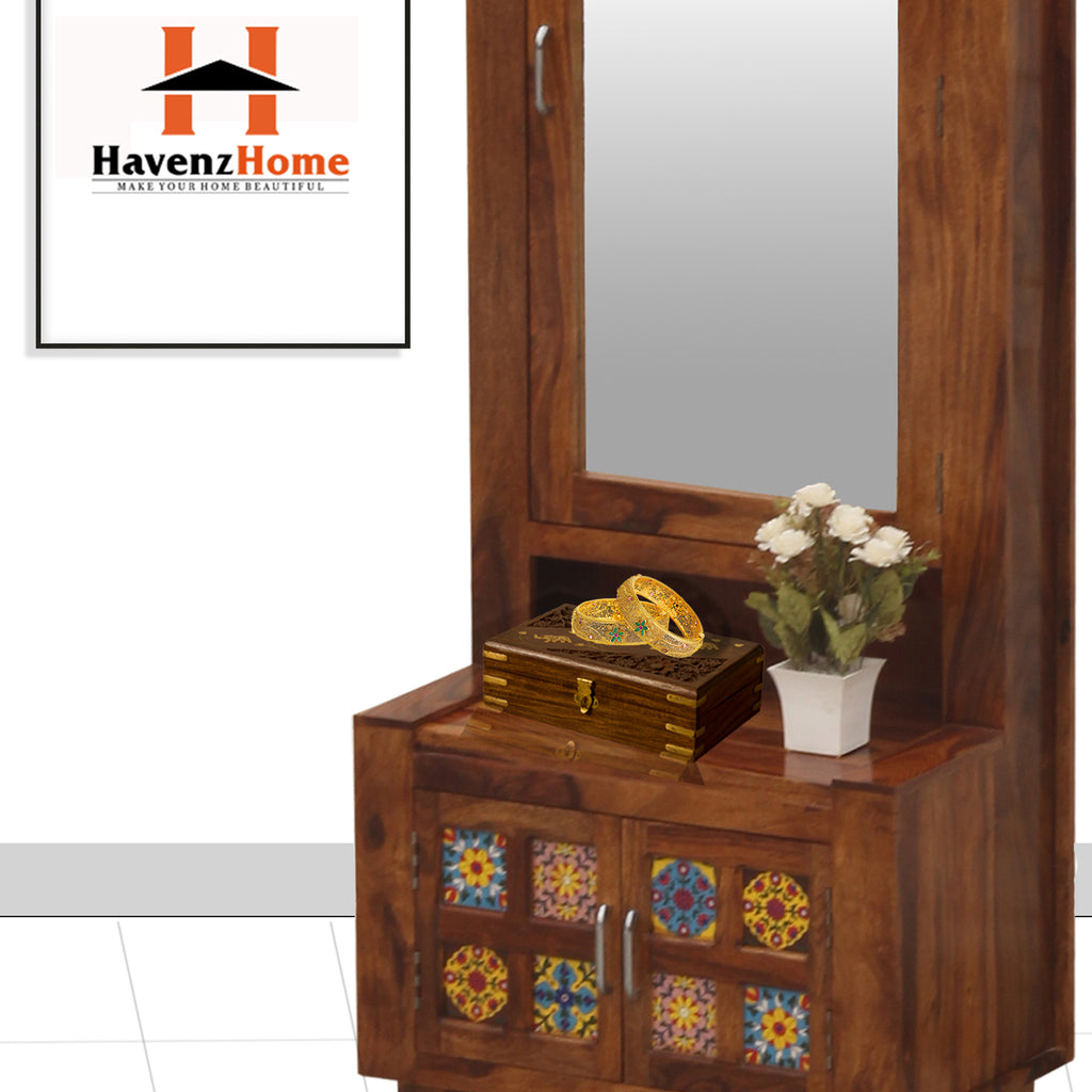 Handmade Wooden Jewellery Box for Women Jewel Organizer Elephant Decor