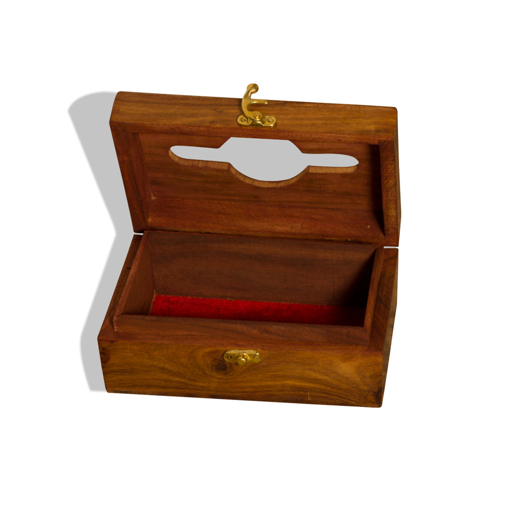 Ramraj Brown Wooden Tissue Paper Box