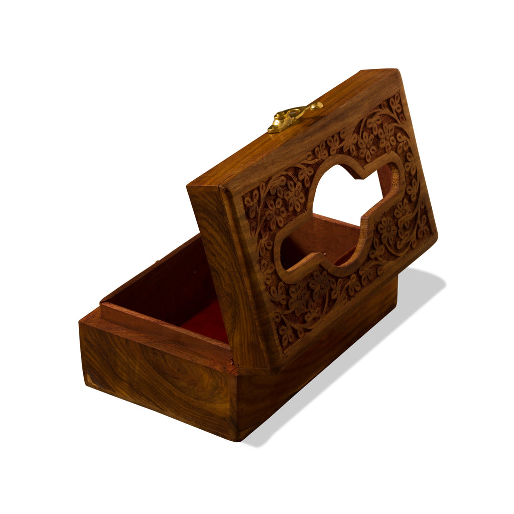 Ramraj Brown Wooden Tissue Paper Box