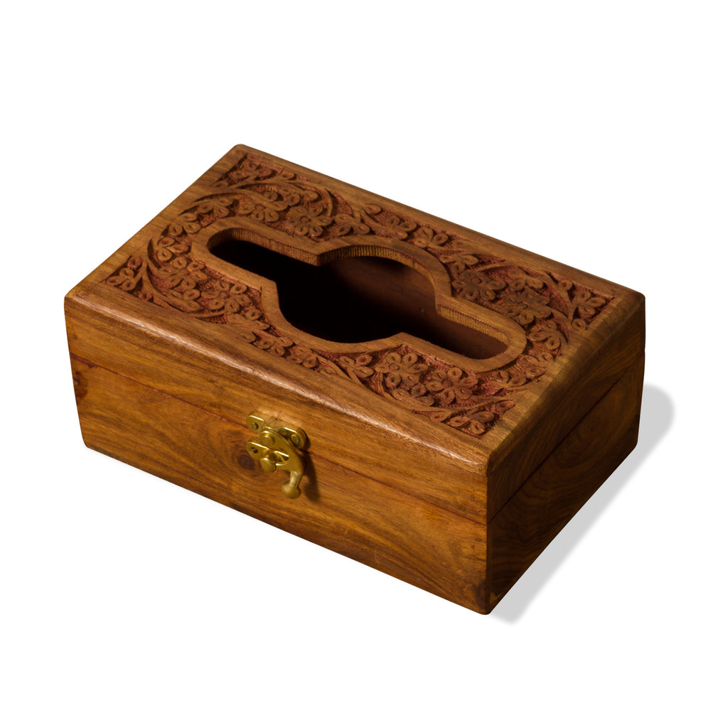 Ramraj Brown Wooden Tissue Paper Box