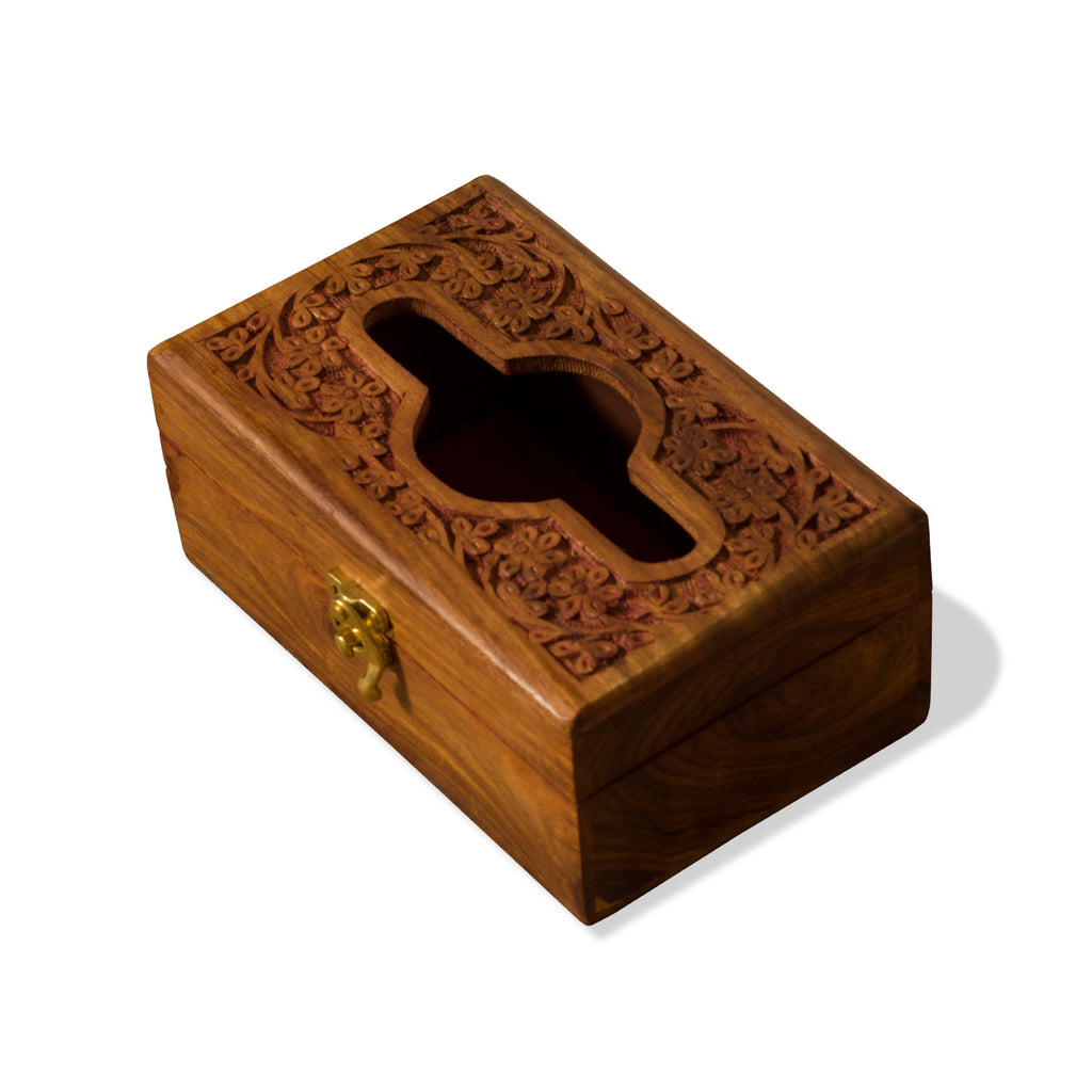 Ramraj Brown Wooden Tissue Paper Box