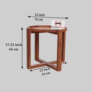 Furnish Round Coffee Table-Havenzhome
