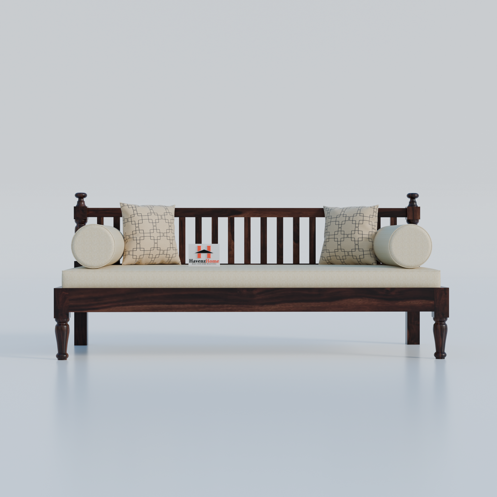 wooden couch diwan sofa settee for living room and office | three 3 seater sofa | sheesham wood (walnut) wooden couch diwan sofa settee for living room and office | three 3 seater sofa | sheesham wood (walnut)