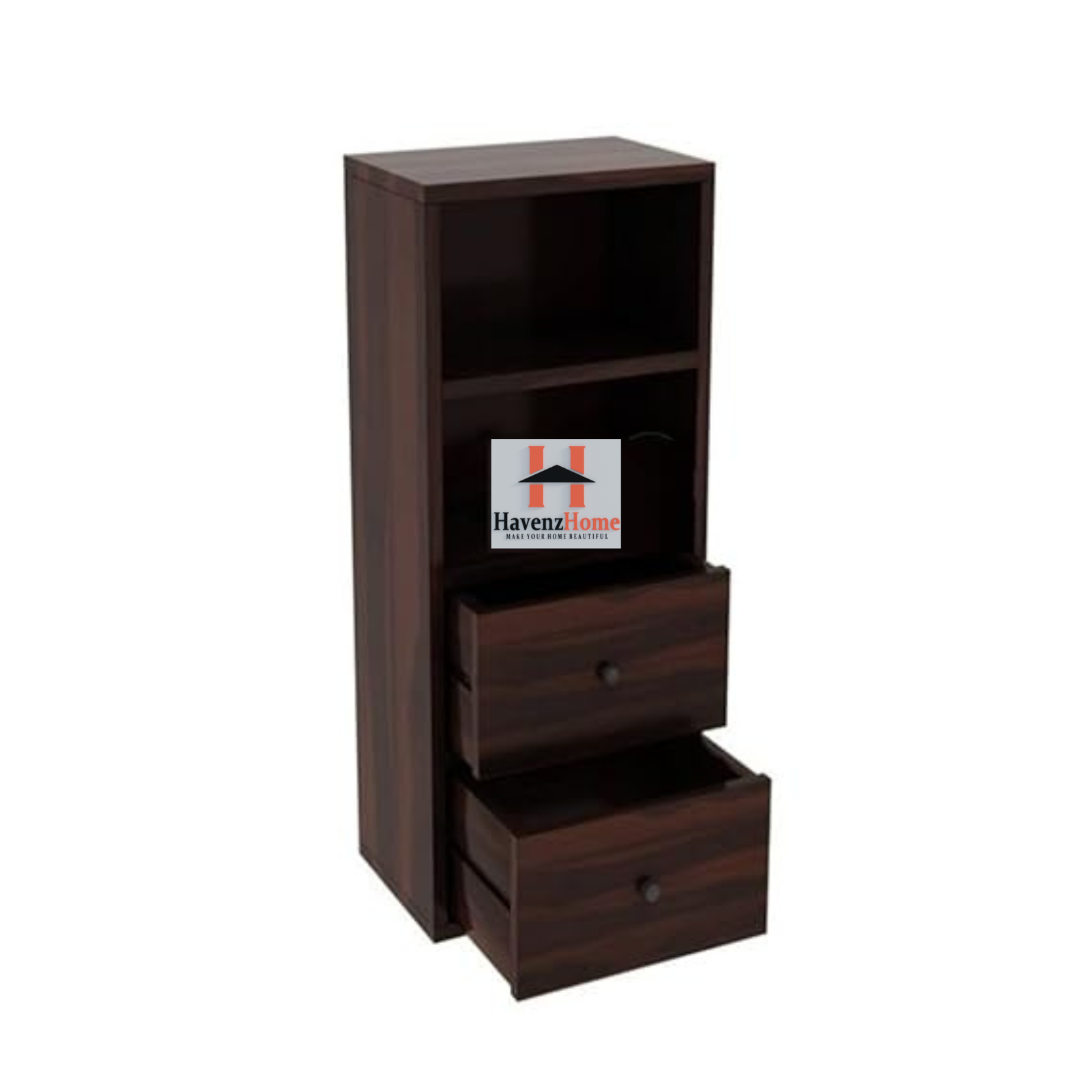 havenzhome solid wood wall mounted storage cabinet with two spacious drawers,two open shelves(walnut) havenzhome solid wood wall mounted storage cabinet with two spacious drawers,two open shelves(walnut)