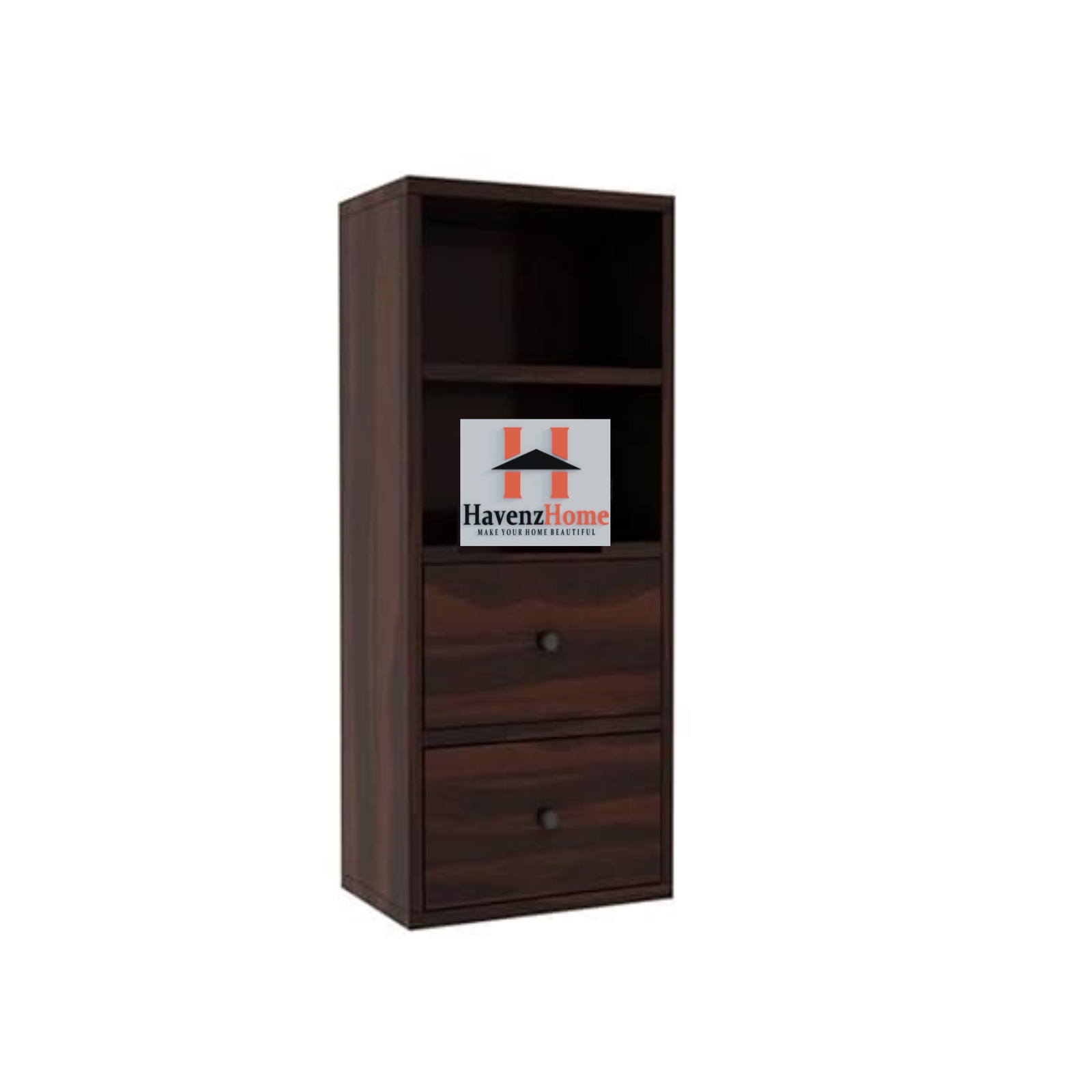 havenzhome solid wood wall mounted storage cabinet with two spacious drawers,two open shelves(walnut) havenzhome solid wood wall mounted storage cabinet with two spacious drawers,two open shelves(walnut)