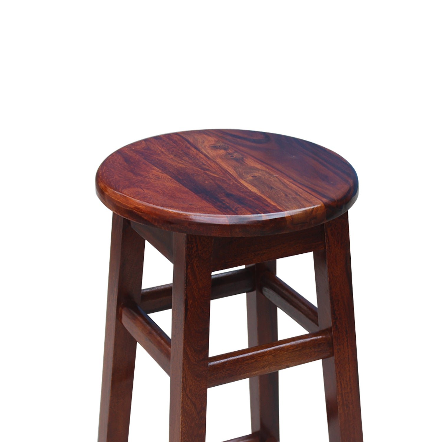 sheesham wood high bar stool for living room home kitchen counter bar seat chair (honey finish) sheesham wood high bar stool for living room home kitchen counter bar seat chair (honey finish)