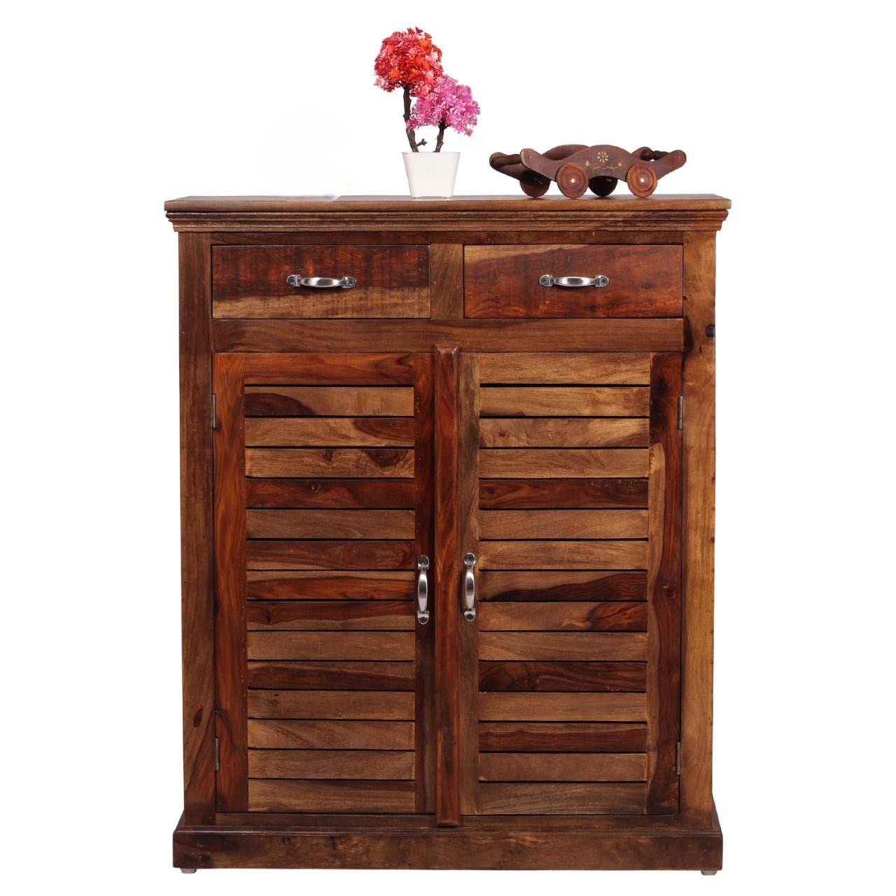 sheesham wood 2 door shoe cabinet with 2 drawer for home | wooden shoe rack with storage | shoe rack cabinet | brown sheesham wood 2 door shoe cabinet with 2 drawer for home | wooden shoe rack with storage | shoe rack cabinet | brown