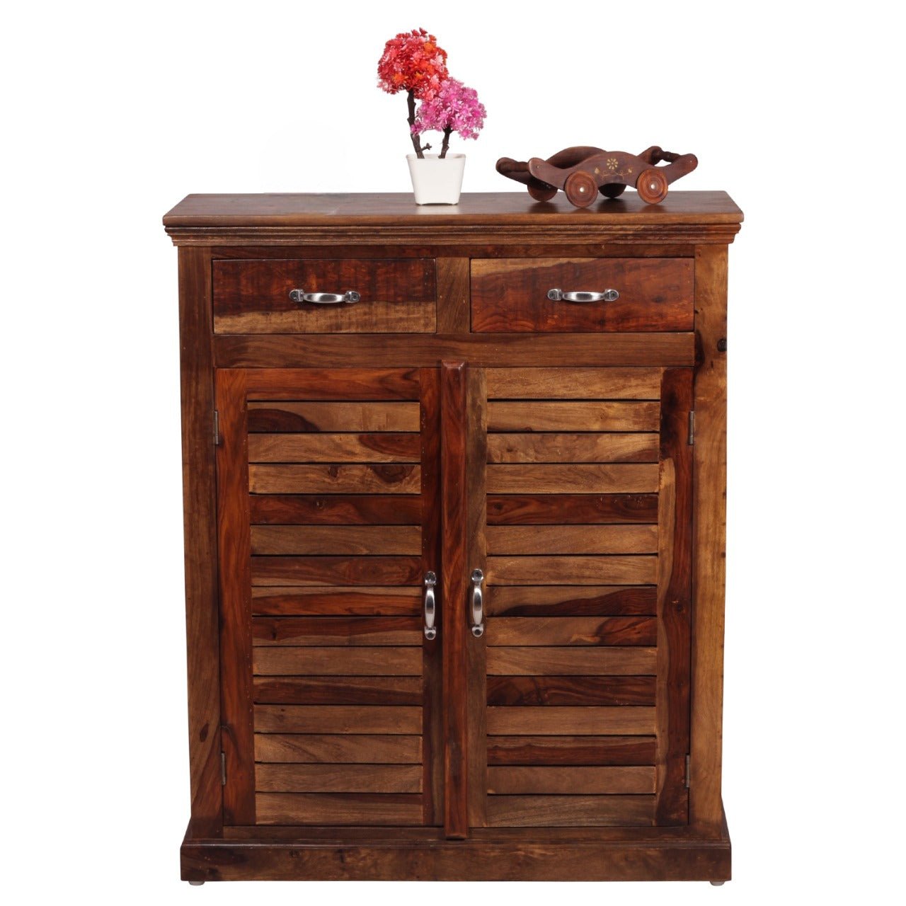 sheesham wood 2 door shoe cabinet with 2 drawer for home | wooden shoe rack with storage | shoe rack cabinet | brown sheesham wood 2 door shoe cabinet with 2 drawer for home | wooden shoe rack with storage | shoe rack cabinet | brown