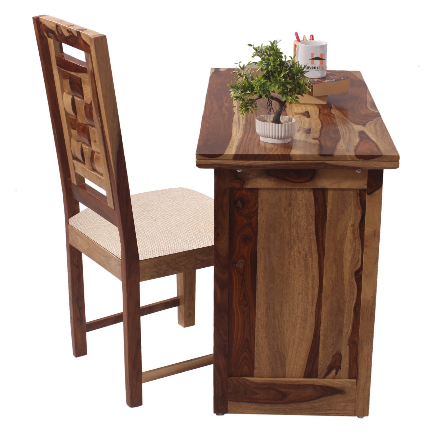 nivora solid sheesham wood computer table with cabinet and drawer storage with chair, wood writing desk, study desk, office desk, laptop table (natural wood) nivora solid sheesham wood computer table with cabinet and drawer storage with chair, wood writing desk, study desk, office desk, laptop table (natural wood)